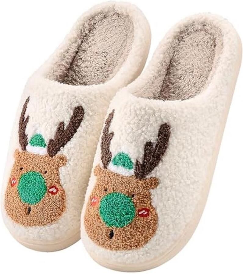 Comfortabele pantoffels voor en Warme pluche slippers voor binnen en buiten