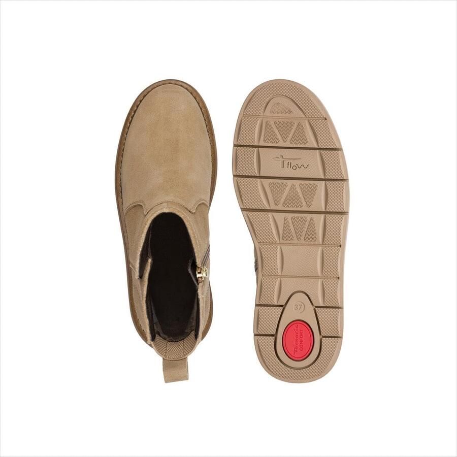 Comfortabele platte dames laarzen met extra breedte Fit