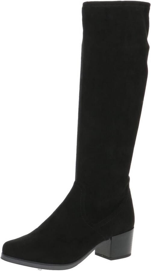 Comfortabele Platte Dames Laarzen met Stretch Schacht en Air-Motion Zool