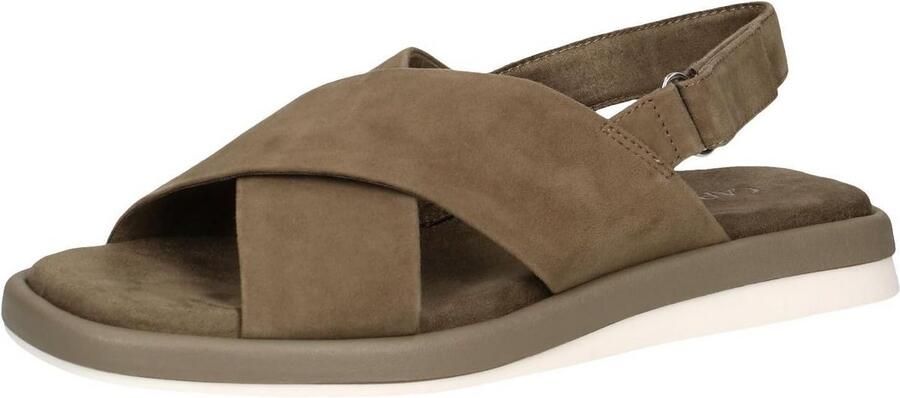 Comfortabele Platte Dames Sandalen met Klittenband en Traagschuim