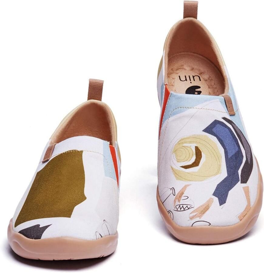 Comfortabele Platte Dameszool Schoenen met Artistiek Design