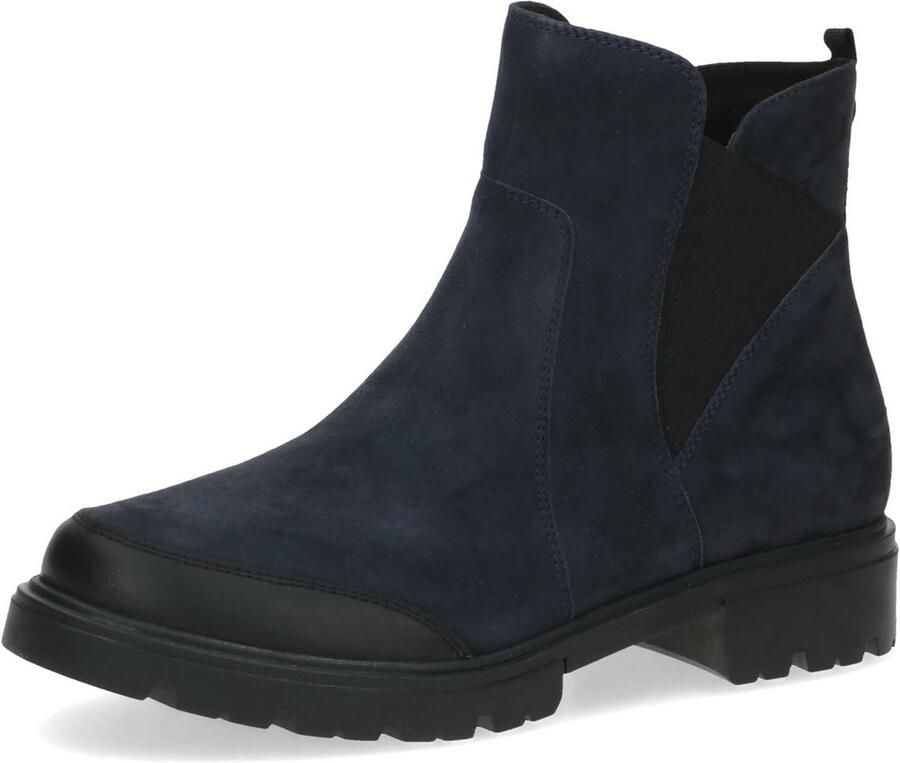 Comfortabele Platte Enkellaarsjes G-Breedte voor Dames Leer en Textiel