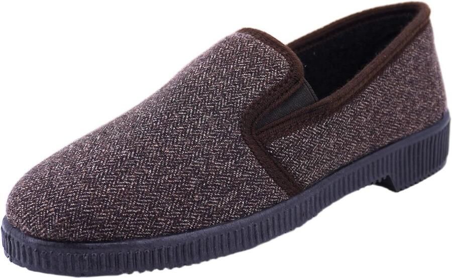 Comfortabele Platte Heren Pantoffels met Antislipzool Gemaakt in Italie