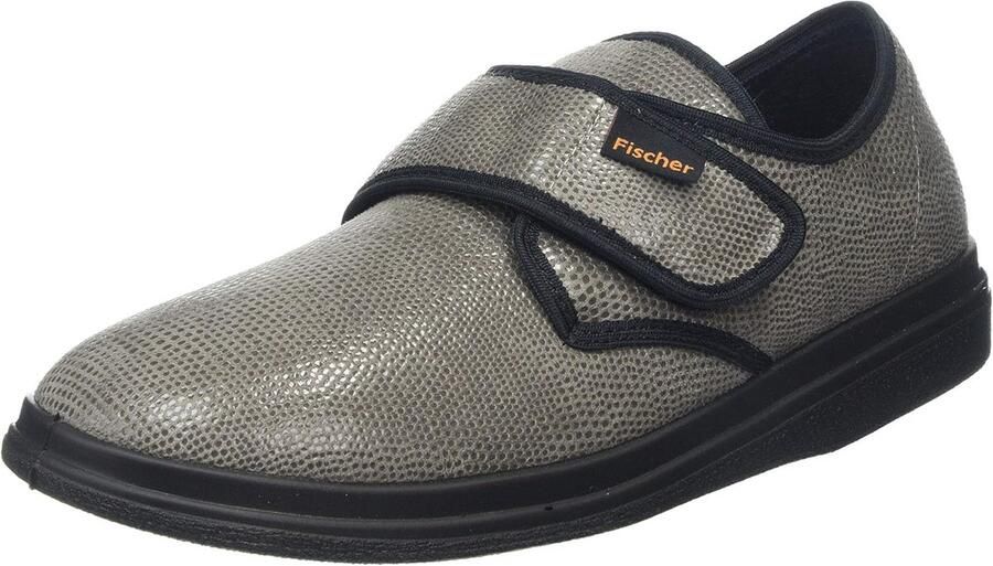 Comfortabele Platte Instapslippers met Klittenband voor Brede en Gevoelige Voeten