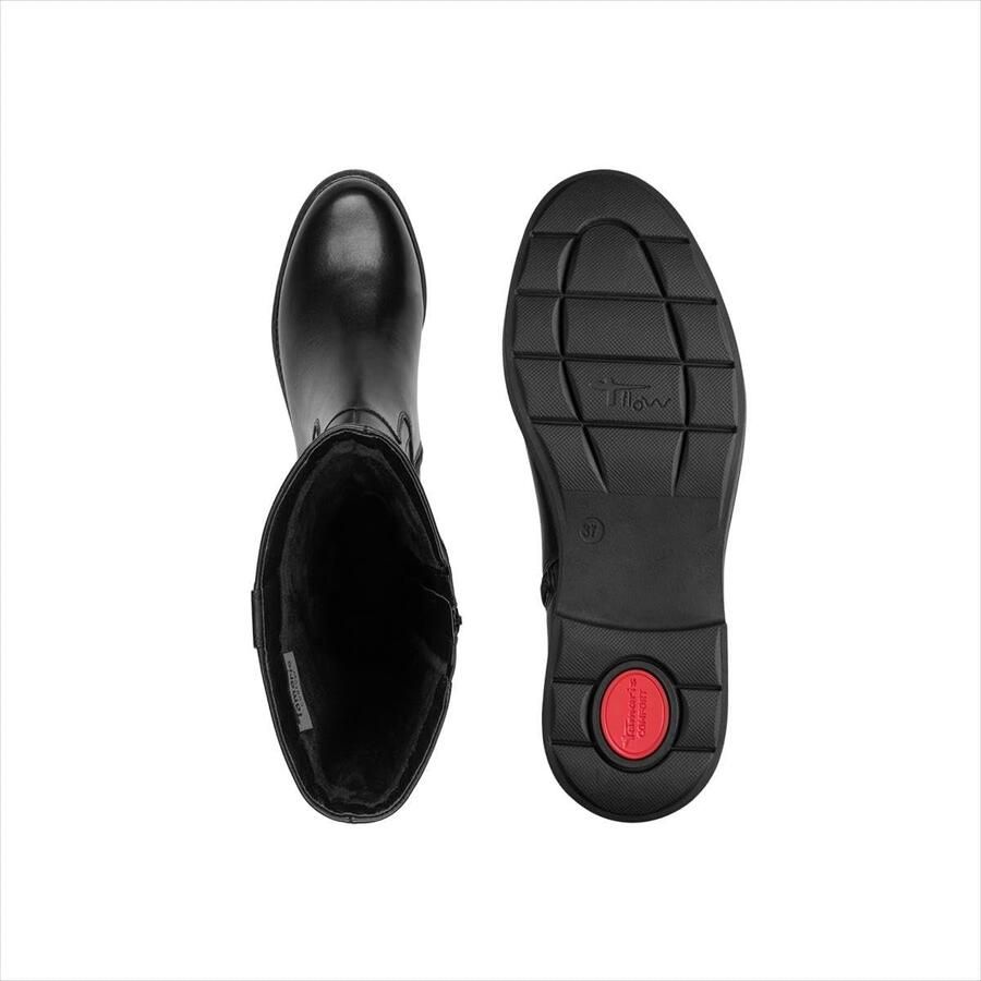 Comfortabele Platte Knie Hoge Laarzen voor Dames Extra Brede Pasvorm