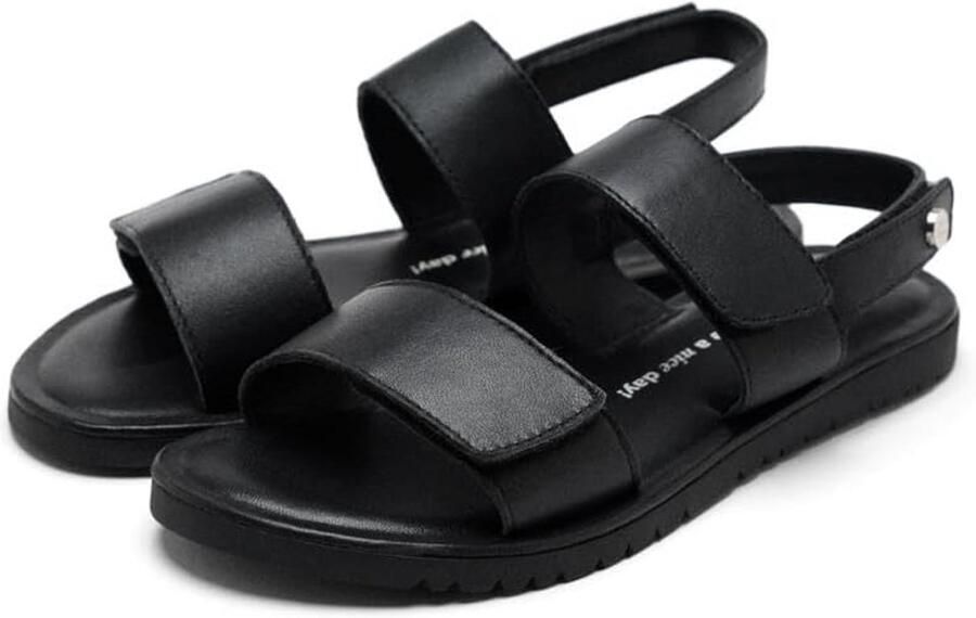 Comfortabele Platte Sandalen voor Meisjes met Leer