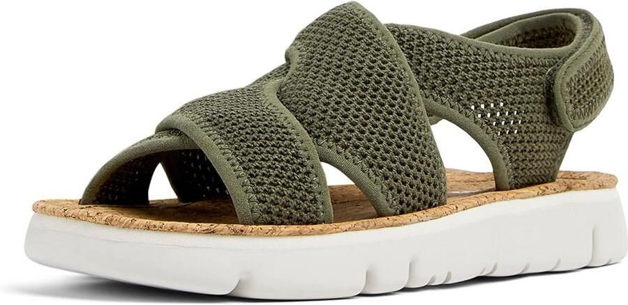 Dames Sandaal Plat Groen Comfortabele Zomerschoen