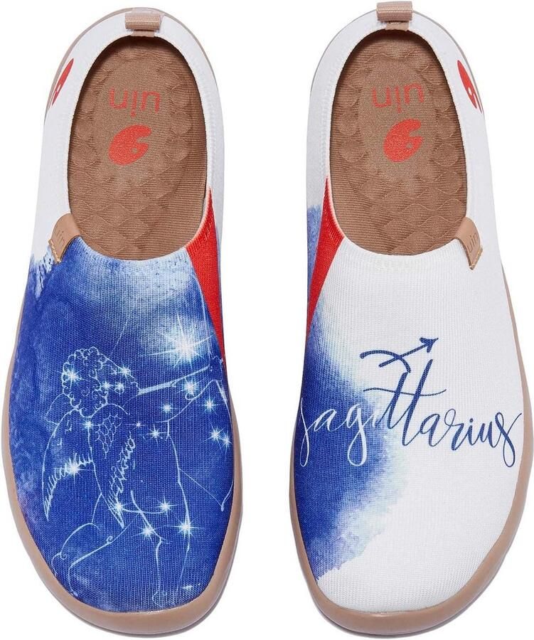 Comfortabele Platte Wandelschoenen en Uniek Kleurrijk Gebreid Ontwerp