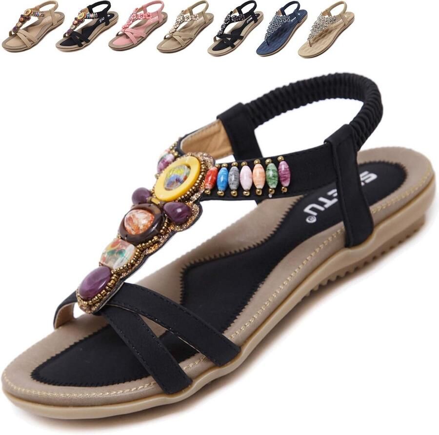 Comfortabele Platte Zomer Sandalen Dames Mode Teenslippers Strand