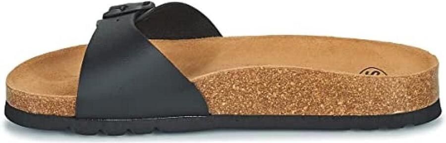 Comfortabele Platte Zwarte Suède Sandalen voor Dames