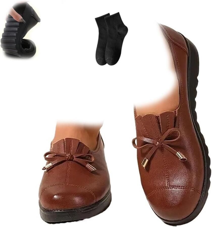 Comfortabele Platvoets Instappers voor Dames Sneaker Zacht Loopcomfort