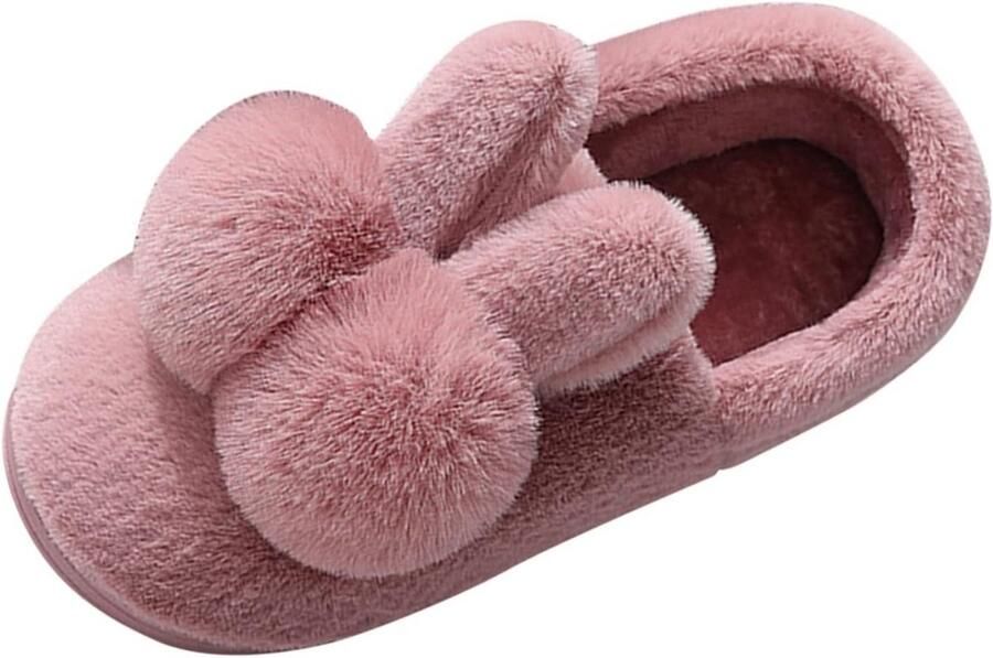 Comfortabele Pluche Pantoffels Dames Zacht Traagschuim & Ademend