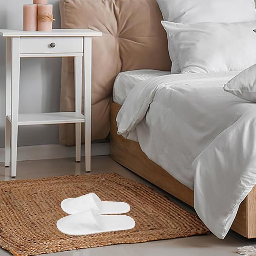 Comfortabele Reisslippers voor Hotels 10 Paar Gesloten Schoenen voor en Ideaal voor Vakantie en Thuisgebruik
