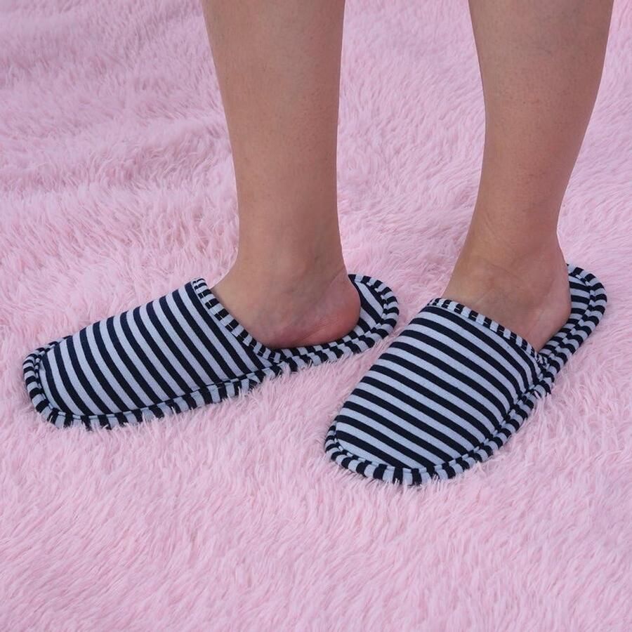 Comfortabele Reisslippers voor Mannen Vouwbare en Antislip Huisslippers met Opbergzak Ideaal voor Vliegtuig Hotel en Dagelijks Gebruik