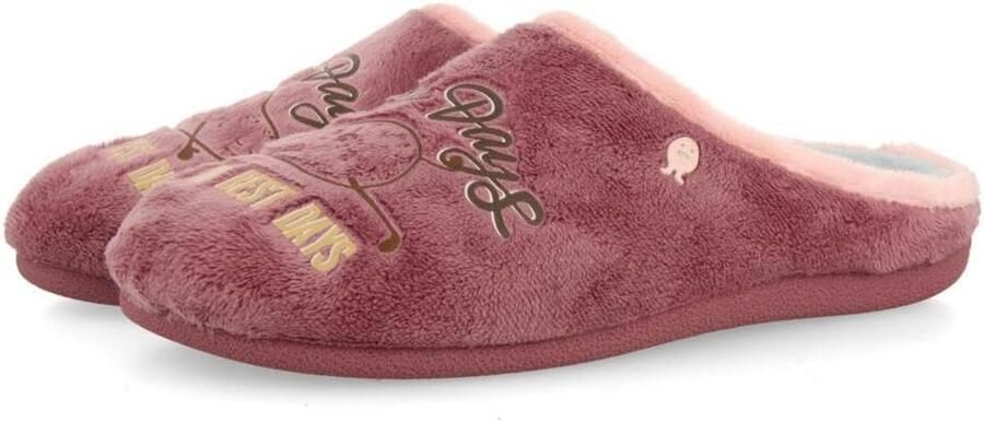 Comfortabele Roze Dames Slippers met Aardappelprint