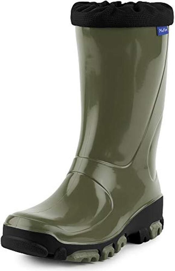 Comfortabele Rubberen Laarzen voor Kinderen in Khaki