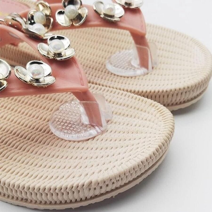 Comfortabele Silicone Gel Flip Flops met Tussentoescheiding Antislip Zolen en Voetbescherming voor en Ideaal voor Thuis en Strand