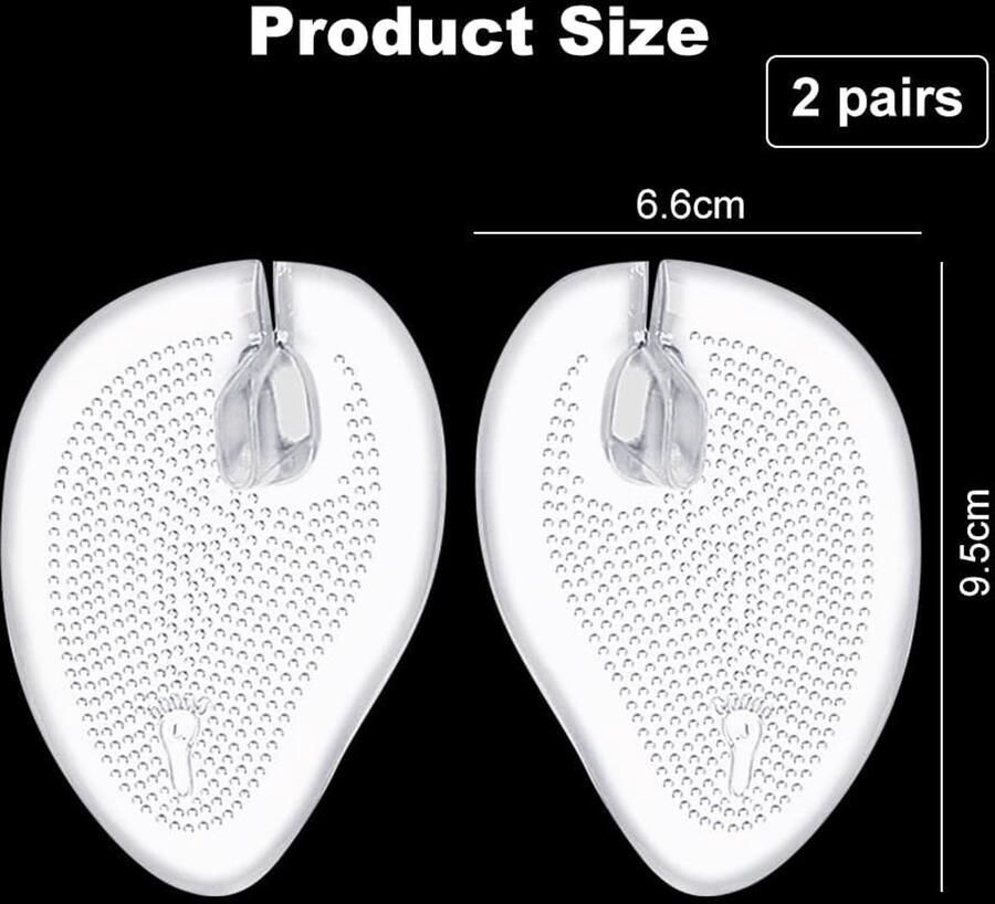 Comfortabele siliconen teenslippers met teenbescherming kussens en flipflopsandalen voor dames transparant en ademend design