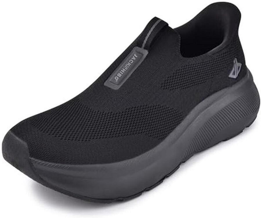 Comfortabele Slip-On Sneakers voor Herenschoenen Ademend Ondersteunend en Ideaal voor Brede Voeten