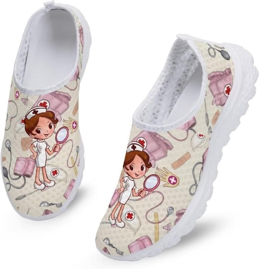 Comfortabele Slip-on Wandelschoenen Dames Ademende Sport & Gym Sneakers