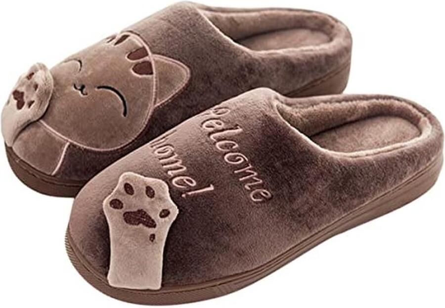 Comfortabele Slippers voor Binnen en Buiten met Geheugenfoam en Pluche Voering