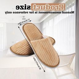 Comfortabele Slippers voor Gasten Wasbare Antislip en Zachte Fleece Slippers voor Spa Feesten en Hotels