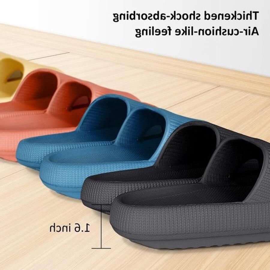 Comfortabele slippers voor en ade de open teen sandalen antislip rubberen slipper voor de zomer