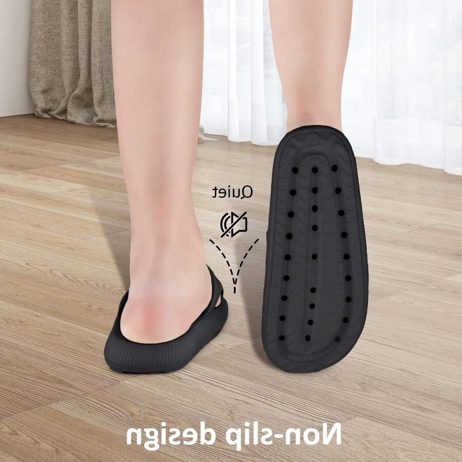 Comfortabele open teen slippers voor en ade de rubberen sandalen antislip ideaal voor de zomer