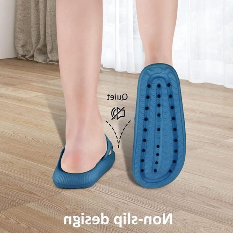 Comfortabele slippers voor nen en luchtige open teen sandalen antislip rubberen slippers voor de zomer