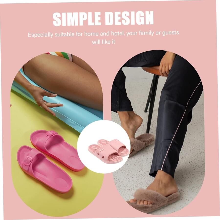 Comfortabele Slippers voor Voetmassage Acupressuur en Reflexzonebehandeling Ademend en Lichtgewicht Dames Slippers voor Thuis en Douchegebruik