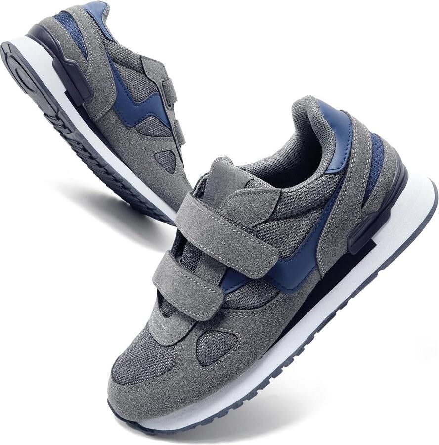 Comfortabele Sneakers met Klittenband voor en Casual Sportschoenen