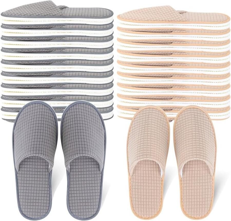 Comfortabele Spa Slippers met Gesloten Neus voor en