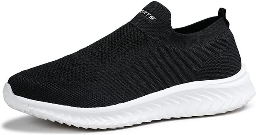 Sportschoenen voor en Casual Fitnessschoenen Sneakers voor Buitensporten Hardlopen Wandelen 43EU Black White