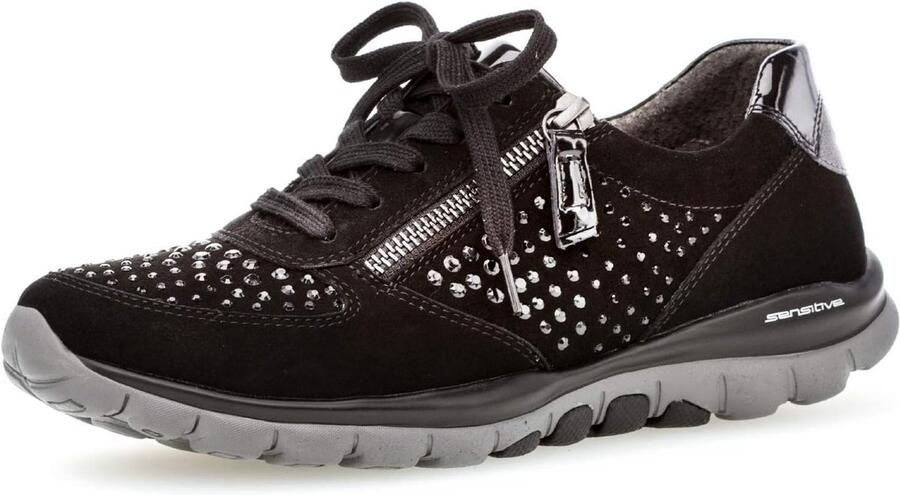 Comfortabele sportsneakers voor dames met wijde pasvorm en uitneembaar voetbed