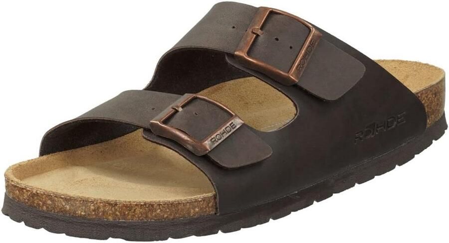 Comfortabele Suède Heren Slippers met Verstelbare Gespen