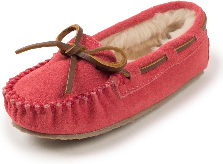 Comfortabele Suède Mocassins voor Meisjes Zachte Slippers voor Binnen en Buiten