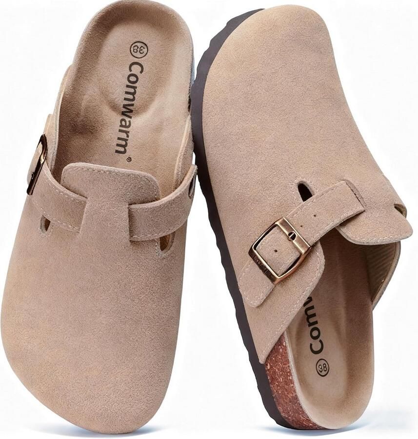 Comfortabele Suède Pantoffels met Antislip Zool en Premium Voetbed voor en