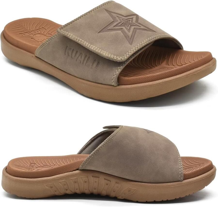 Comfortabele Teenslippers Heren met Voetboogondersteuning voor Sport en Strand