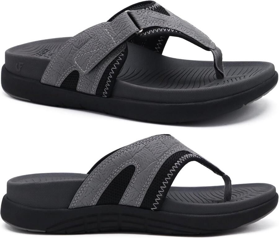 Comfortabele Teenslippers Heren met Voetboogondersteuning Orthopedische Zomersandalen