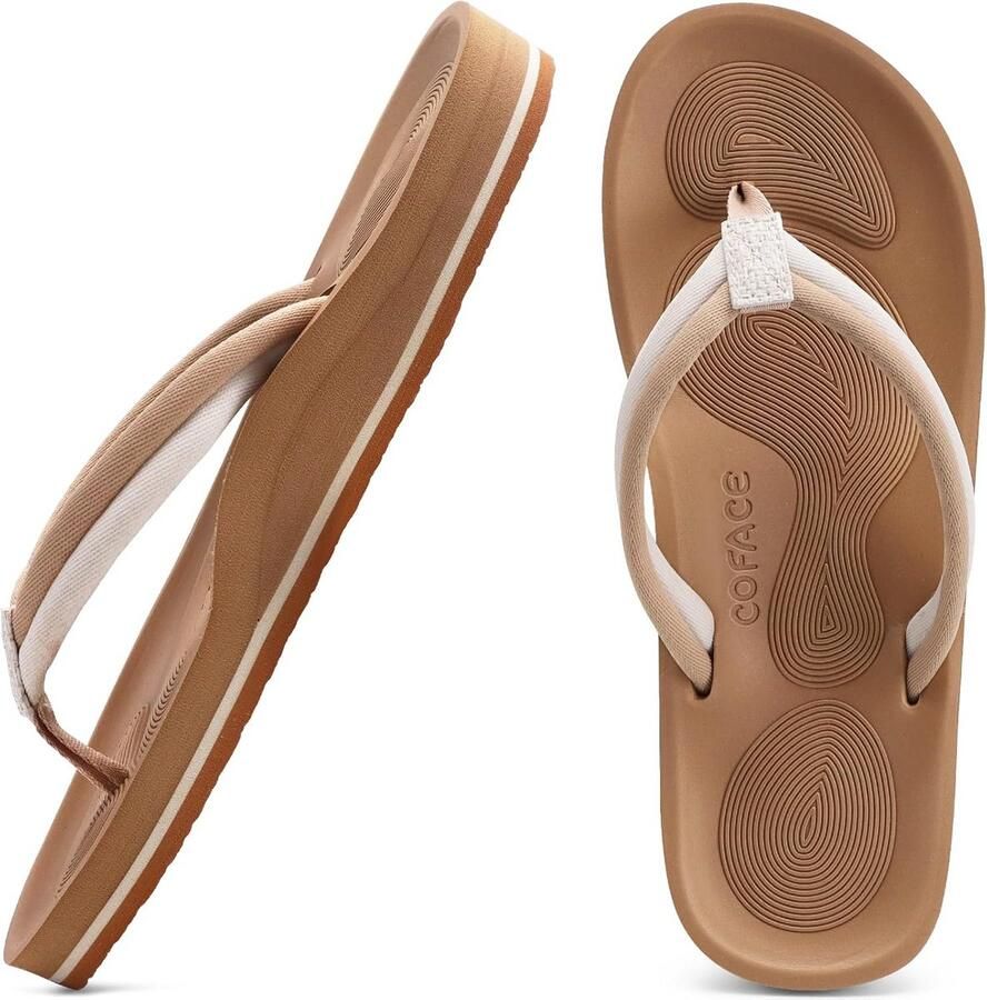 Comfortabele Teenslippers Plateau Teensandalen voor Dames Zomer