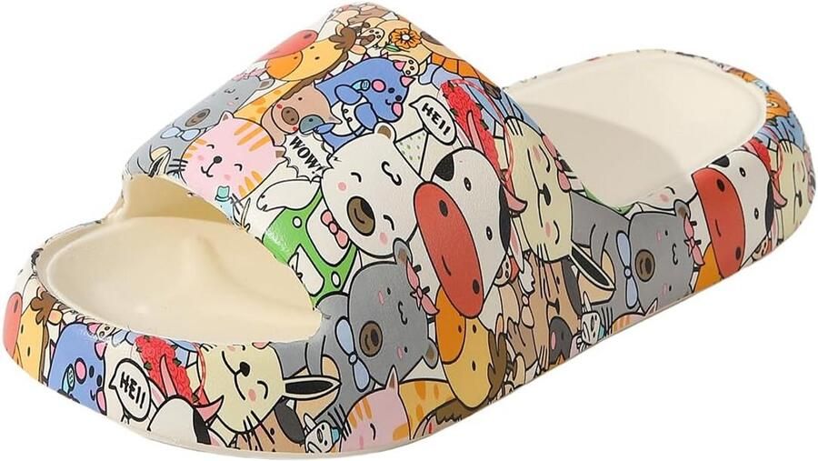 Comfortabele Teenslippers Dames Zomer Patroon Lichtgewicht Strand & Zwembad Slippers