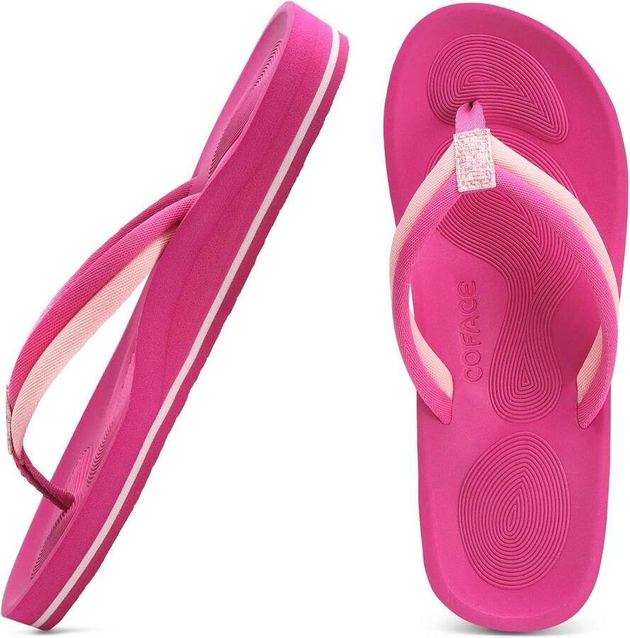 Comfortabele Teenslippers voor Dames Zomer Flipflops met Orthopedische Plateau