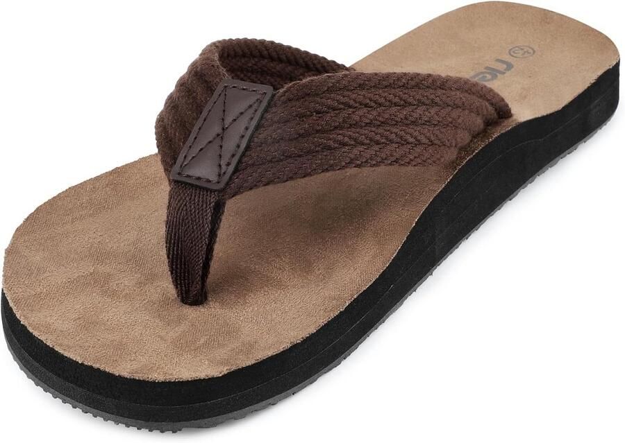 Comfortabele Teenslippers en Sandalen voor Heren met Voetboogondersteuning
