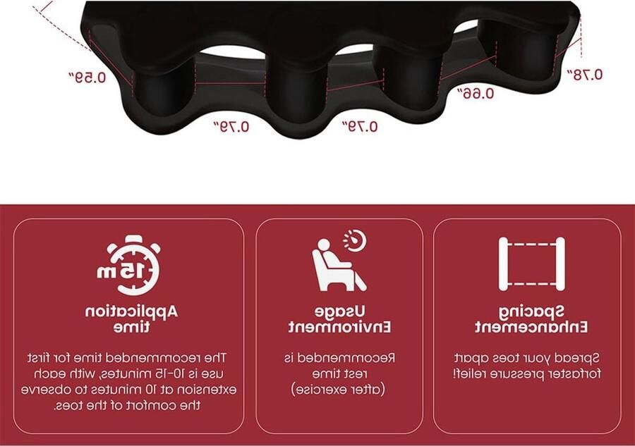 Comfortabele teenslippers voor volwassenen met teenafstandhouders en teenstijltangen voor het corrigeren van overlappende tenen en het verbeteren van voetuitlijning