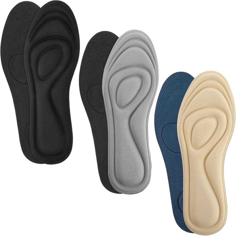 Comfortabele traagschuim inlegzolen voor schokabsorptie ade d en ondersteunend ideaal bij voetpijn en voor sneakers