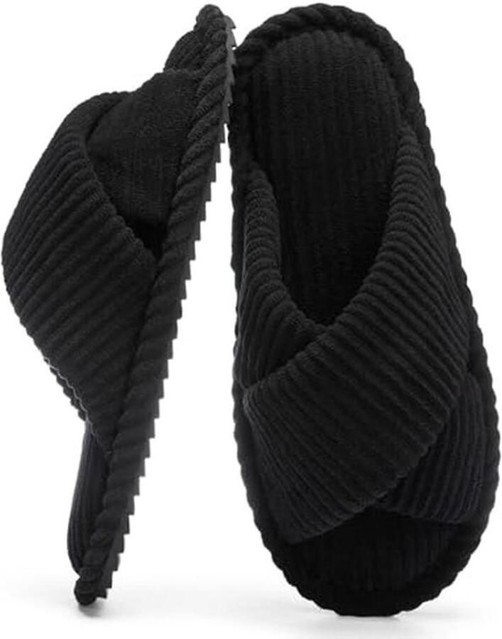 Comfortabele Traagschuim Slippers voor Vrouwen met Open Teen en Anti-slip Zool