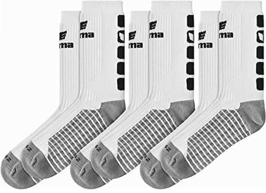 Comfortabele uniseks sportsokken 3 paar wit zwart
