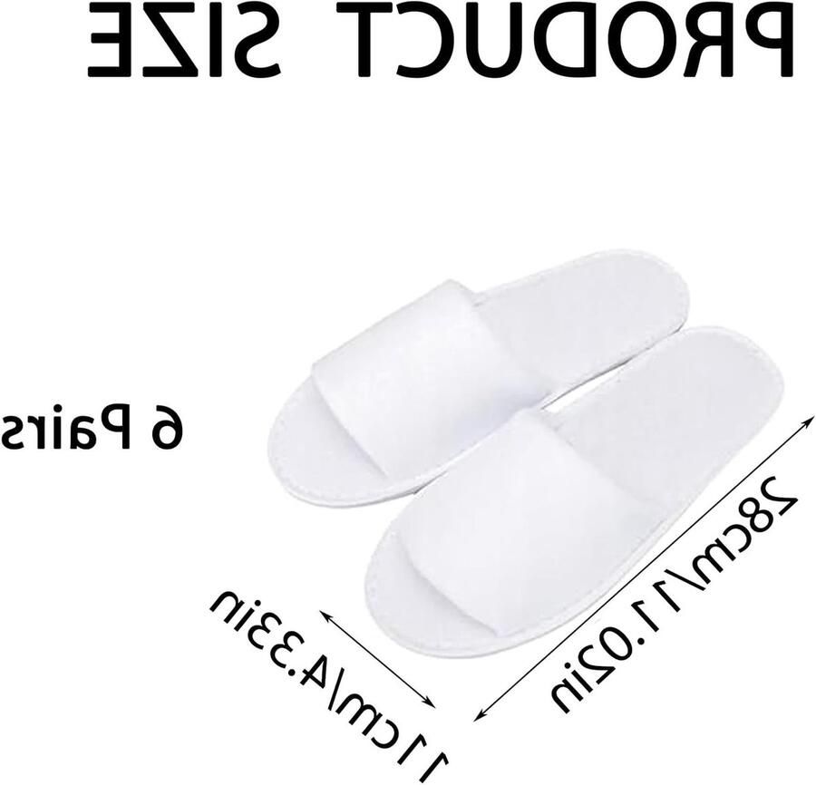 Comfortabele Unisex Hotel Slippers Ade d en Geschikt voor nen en Perfect voor Badkamer Reizen en Bruiloften