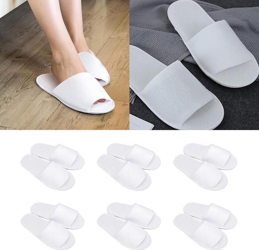 Comfortabele Unisex Hotel Slippers Ade d en Lichtgewicht Ideaal voor Badkamer Reizen en Bruiloften