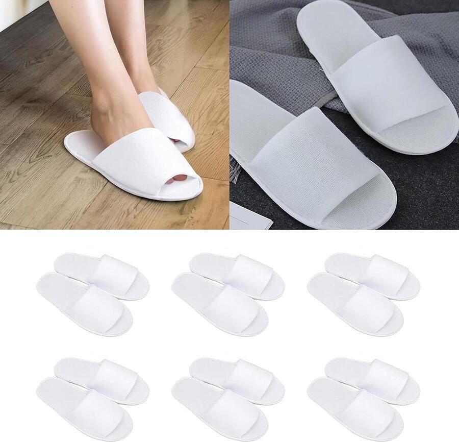 Comfortabele Unisex Hotel Slippers voor Gasten Ade d en Ideaal voor Badkamer Reizen en Bruiloften